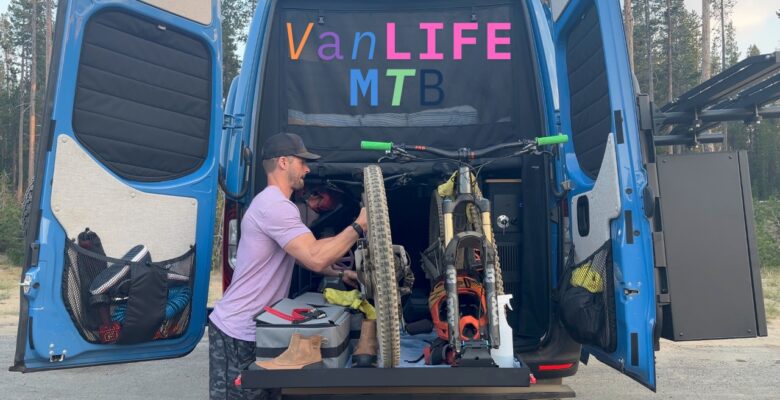 Sprinter van mountain biking
